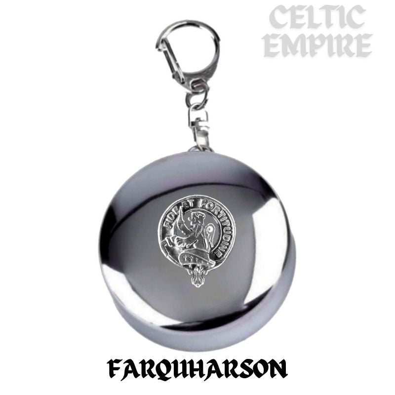 Farquharson Scottish Family Clan Crest Folding Cup Key Chain