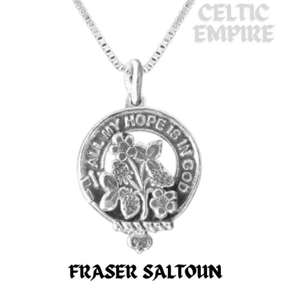 Fraser Saltoun Family Clan Crest Scottish Pendant