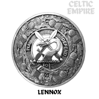 Lennox Family Clan Badge Scottish Plaid Brooch