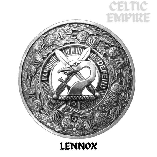 Lennox Family Clan Badge Scottish Plaid Brooch