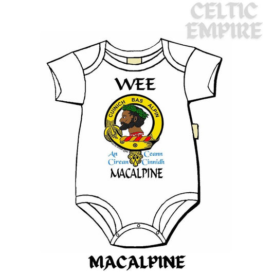 MacAlpine Scottish Family Clan Crest Baby Jumper