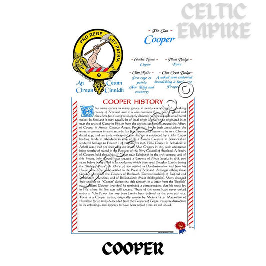 Cooper Scottish Family Clan History