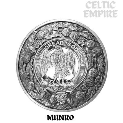 Munro Family Clan Badge Scottish Plaid Brooch