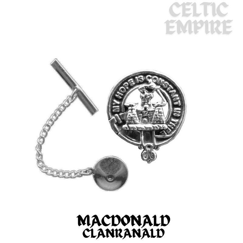 MacDonald (Family Clanranald) Family Clan Crest Scottish Tie Tack/ Lapel Pin