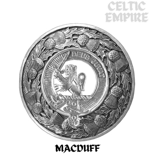 MacDuff Family Clan Badge Scottish Plaid Brooch