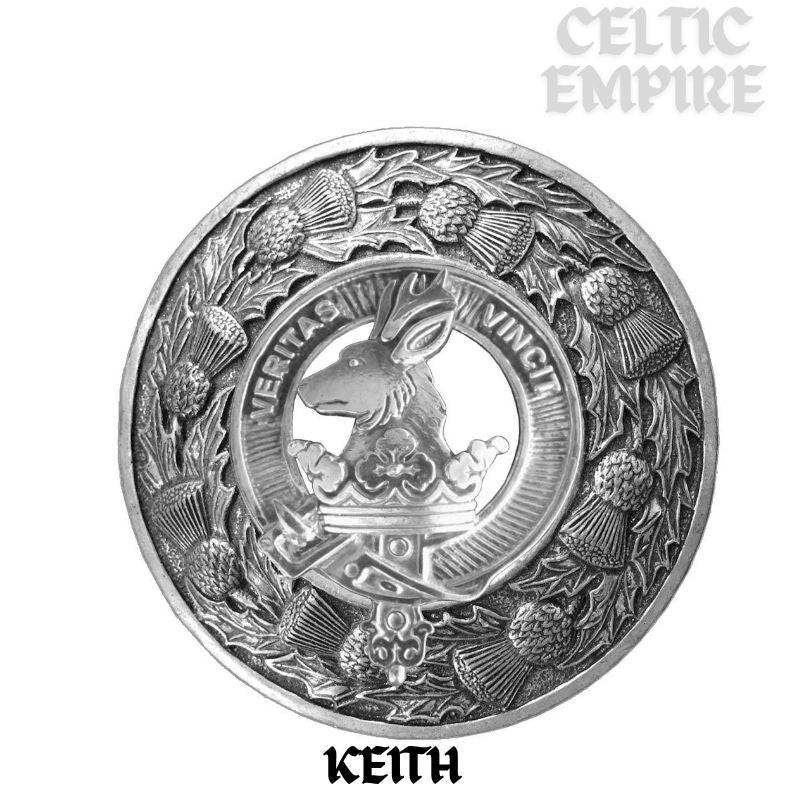 Keith Family Clan Badge Scottish Plaid Brooch