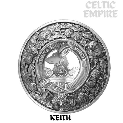 Keith Family Clan Badge Scottish Plaid Brooch