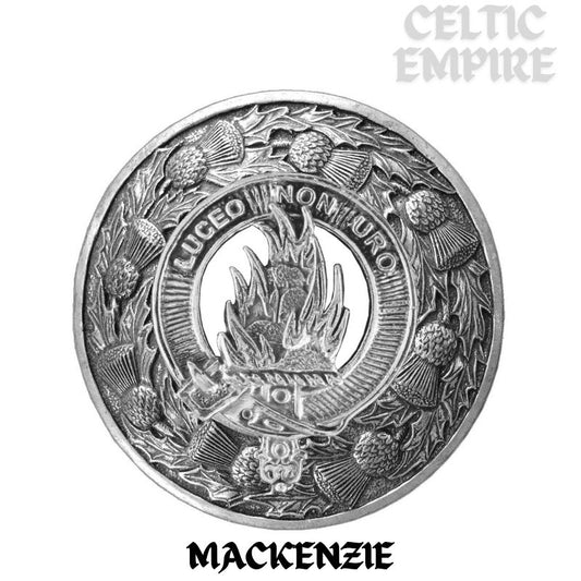 MacKenzie Family Clan Badge Scottish Plaid Brooch