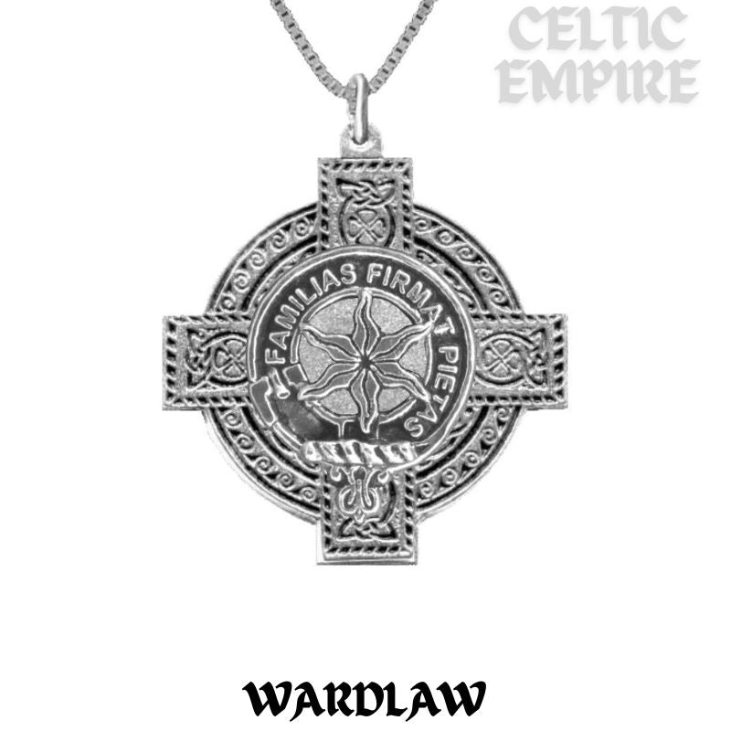 Wardlaw Family Clan Crest Celtic Cross Pendant Scottish