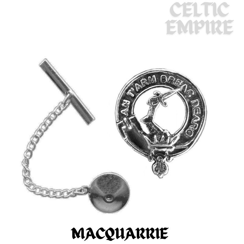 MacQuarrie Family Clan Crest Scottish Tie Tack/ Lapel Pin