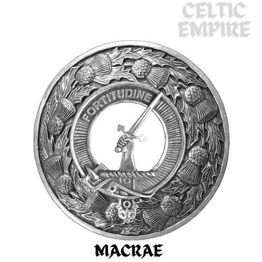 MacRae Family Clan Badge Scottish Plaid Brooch