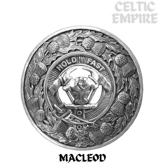 MacLeod (Harris) Family Clan Badge Scottish Plaid Brooch