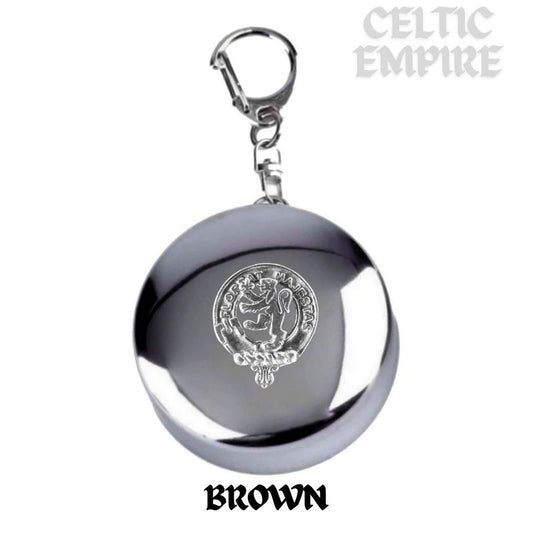 Brown Scottish Family Clan Crest Folding Cup Key Chain