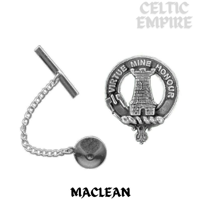 MacLean Family Clan Crest Scottish Tie Tack/ Lapel Pin