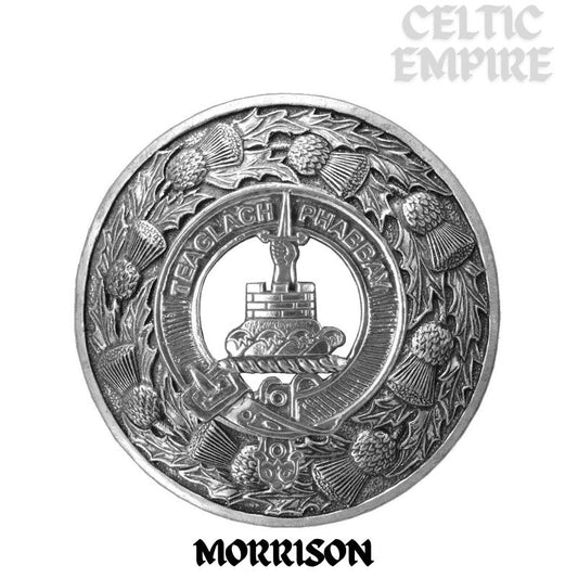 Morrison Family Clan Badge Scottish Plaid Brooch