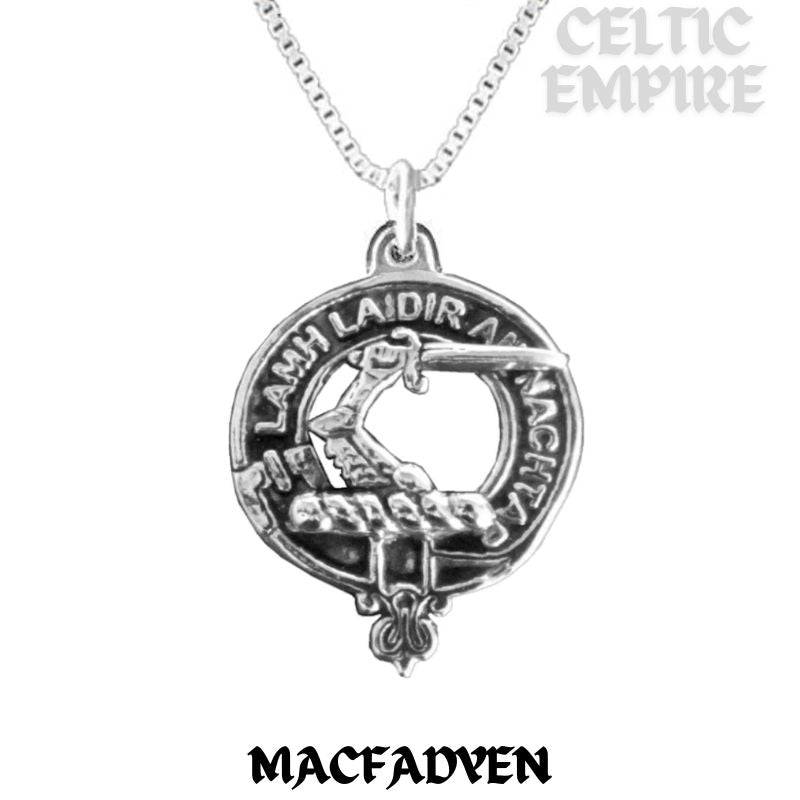 MacFadden Family Clan Crest Scottish Pendant