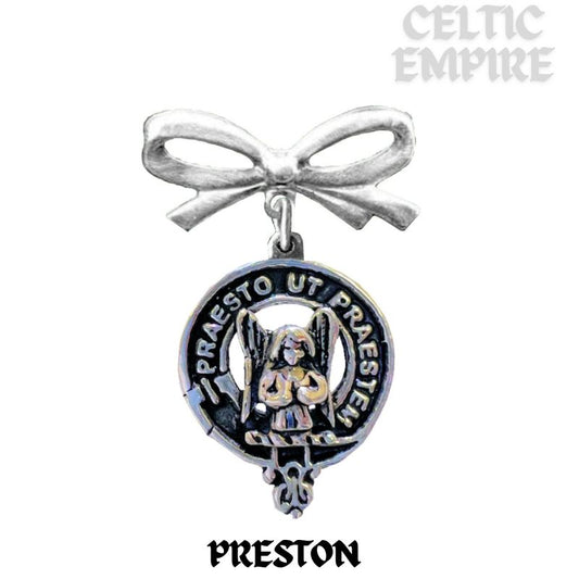 Preston Scottish Family Clan Bow Brooch