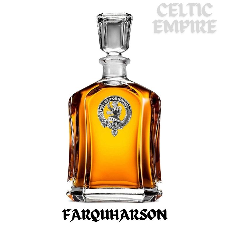 Farquharson Family Clan Crest Badge Whiskey Decanter