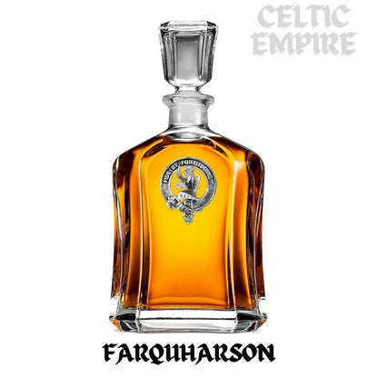 Farquharson Family Clan Crest Badge Whiskey Decanter