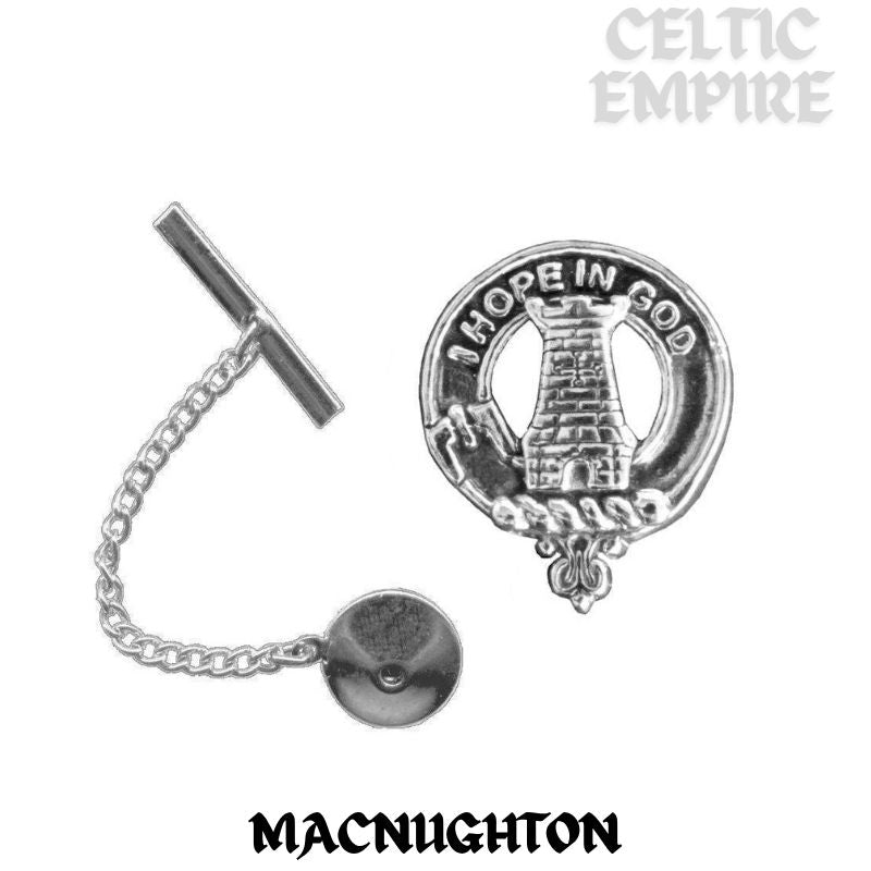 MacNaughton Family Clan Crest Scottish Tie Tack/ Lapel Pin