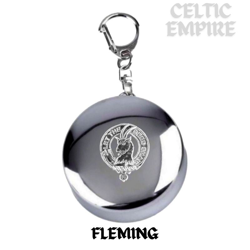 Fleming Scottish Family Clan Crest Folding Cup Key Chain