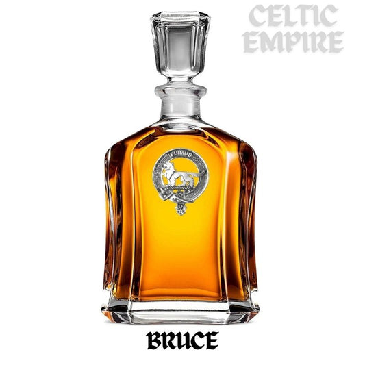 Bruce Family Clan Crest Badge Whiskey Decanter