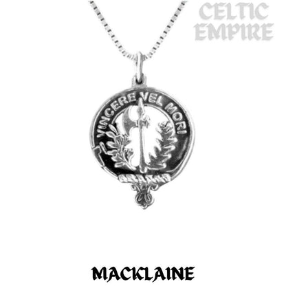 MacLaine Family Clan Crest Scottish Pendant