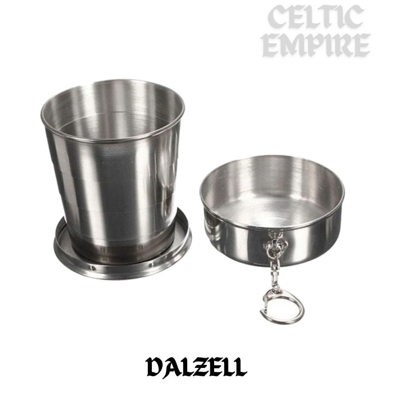 Dalzell Scottish Family Clan Crest Folding Cup Key Chain