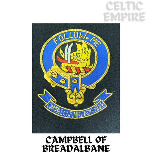 Campbell Breadalbane Family Clan Embroidered Crest