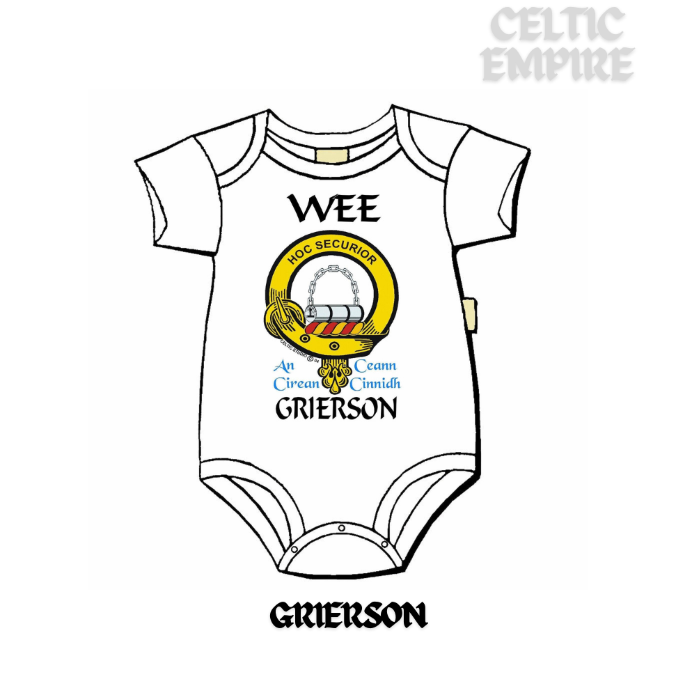 Grierson Scottish Family Clan Crest Baby Jumper