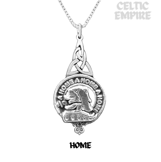Home Family Clan Crest Interlace Drop Pendant