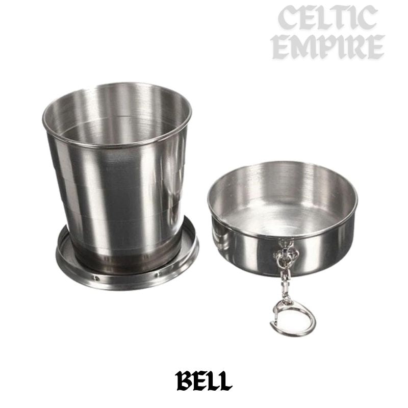 Bell Scottish Family Clan Crest Folding Cup Key Chain