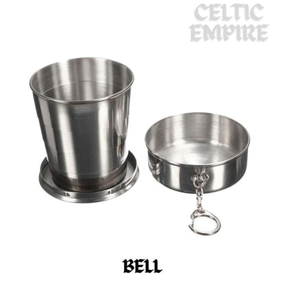 Bell Scottish Family Clan Crest Folding Cup Key Chain