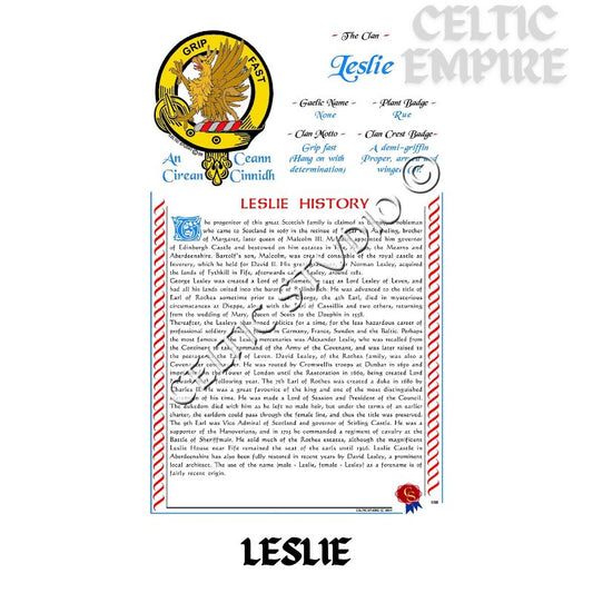 Leslie Scottish Family Clan History