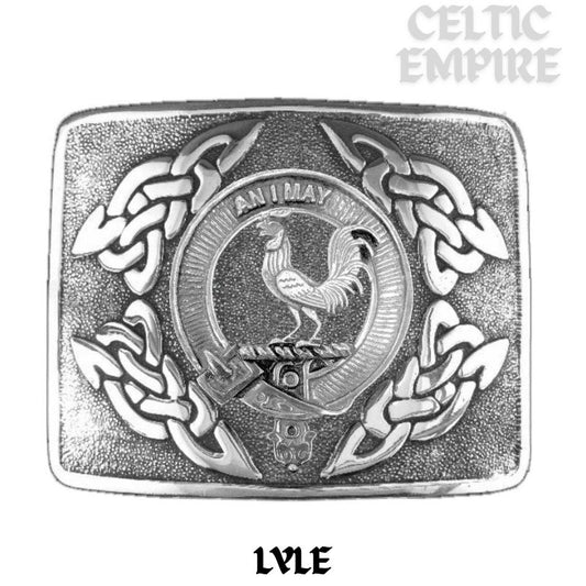 Lyle Family Clan Crest Interlace Kilt Belt Buckle