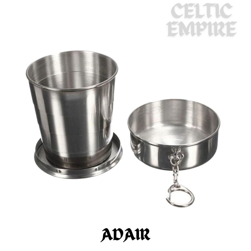 Adair Scottish Family Clan Crest Folding Cup Key Chain