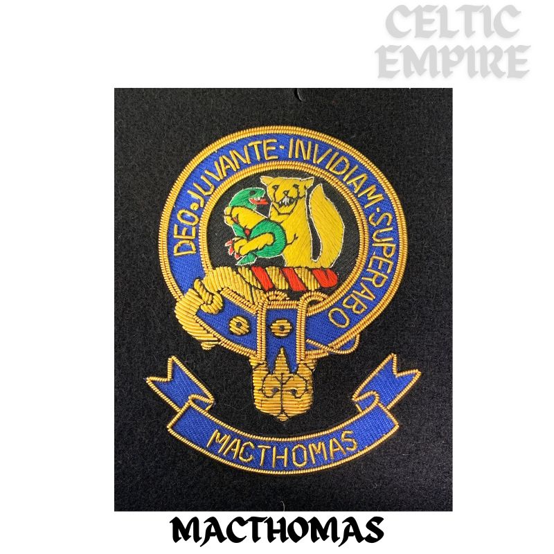 MacThomas Scottish Family Clan Embroidered Crest