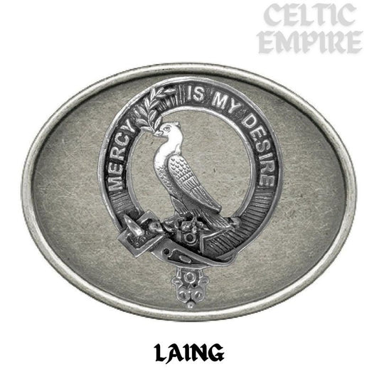 Laing Dove Family Clan Crest Regular Buckle