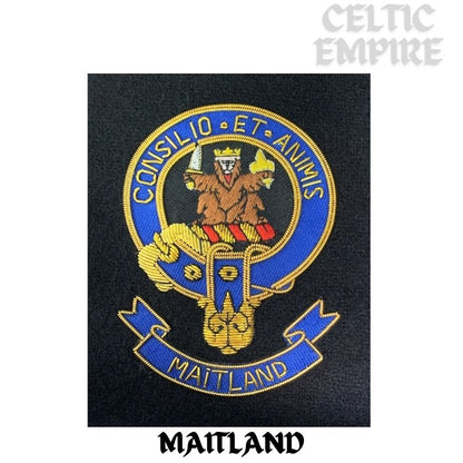 Maitland Scottish Family Clan Embroidered Crest