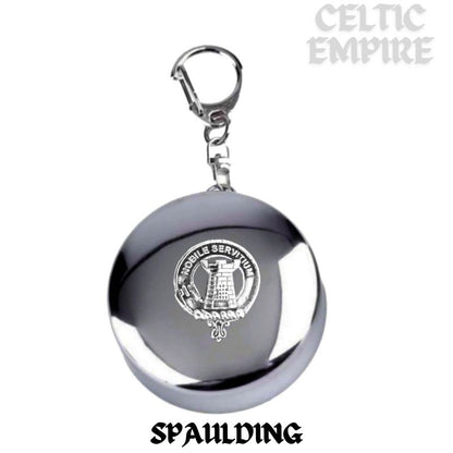 Spaulding Scottish Family Clan Crest Folding Cup Key Chain