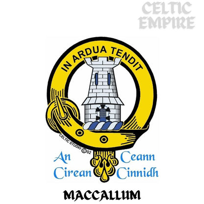 Maccallum Family Clan Crest Decal | Custom Scottish Heritage Car & Laptop Stickers