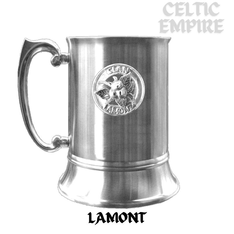 Lamont Crabapple Scottish Family Clan Crest Badge Tankard