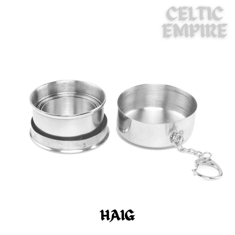 Haig Scottish Family Clan Crest Folding Cup Key Chain