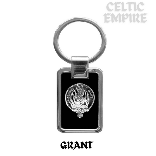 Grant Family Clan Stainless Steel Key Ring