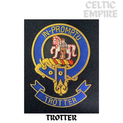 Trotter Scottish Family Clan Embroidered Crest