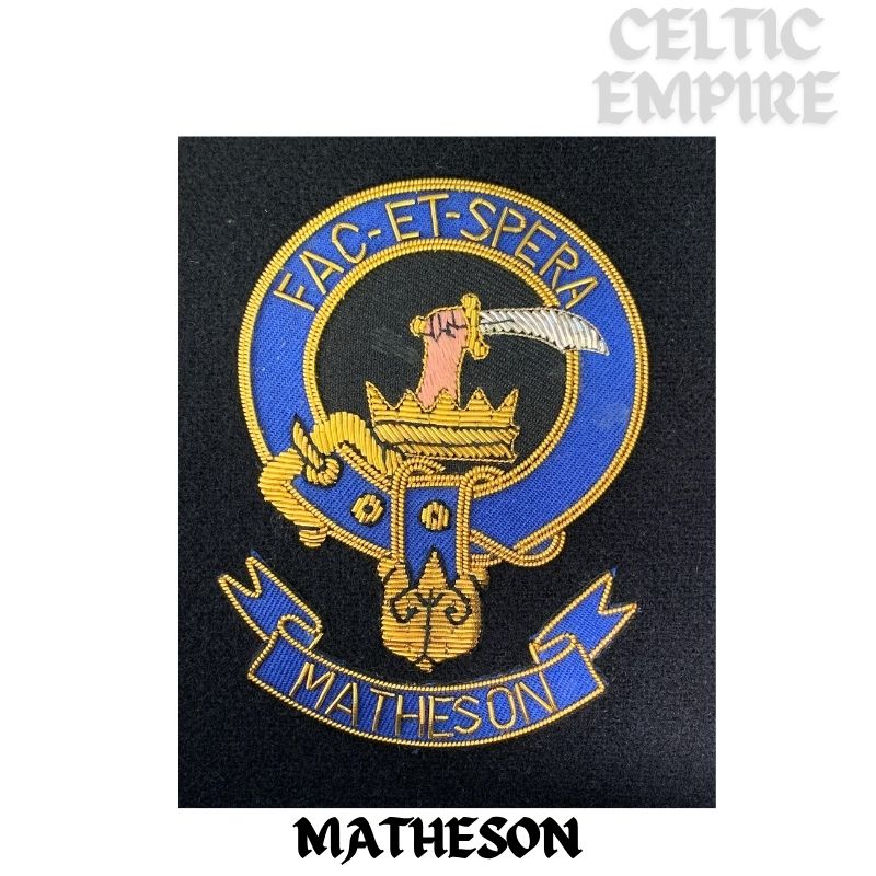 Matheson Scottish Family Clan Embroidered Crest