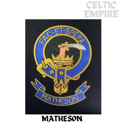 Matheson Scottish Family Clan Embroidered Crest