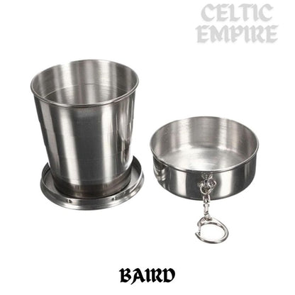 Baird Scottish Family Clan Crest Folding Cup Key Chain