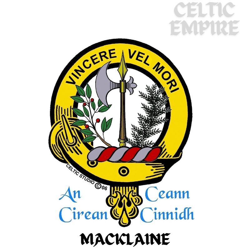MacLaine Scottish Family Clan Embroidered Crest