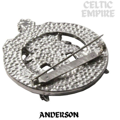 Anderson Family Clan Crest Scottish Cap Badge